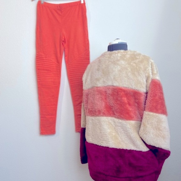 ZENANA Cotton MOTTO Small Scrunched Knee Jeggings/Leggings - Picture 2 of 5